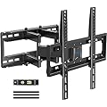 MOUNTUP UL Listed TV Wall Mount, Full Motion TV Mount for Most 26-65 Inch Flat/Curved TVs Fit 16" Wood Stud, Wall Mount TVs Bracket with Dual Swivel Articulating Arm Max VESA 400x400mm up to 88 LBS