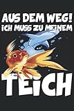 Goldfisch Hai FIschzüchter Garten Teich Fische: Notizbuch 120 Seiten liniertes Papier Handliches Format (15,24 × 22,86 cm entspricht ungefähr DIN A5)