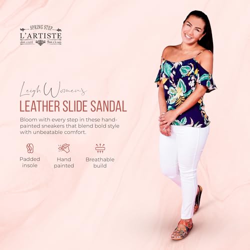 L'Artiste by Spring Step Women's Style Leigh Leather Slide Sandal4