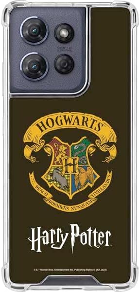 Skinit Clear Phone Case Compatible with Moto G Stylus 5G (2025) - Officially Licensed Wizarding World Harry Potter Hufflepuff Crest Design