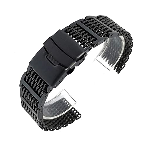 Bracelet acier inoxydable 24mm solidaire accessoire de pliage montre universel