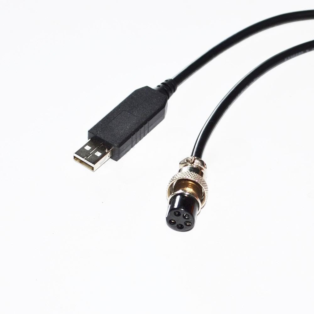 RIKYJIC FT232RL Chip USB Male to Small Air Header 5 Pole Female RS232 Serial Communication Cable Data Cable for Yaohua XK3190-A12+E Weighing Indicator/Instrument with PC(1.8 Meters)