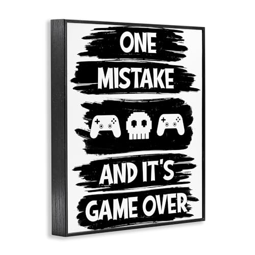 Giclée encadrée One Mistake It's Game Over Marcus Prime Stupell premium