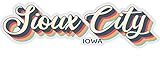 Sioux City Iowa Souvenir 2-Inch Vinyl Decal Sticker 3D Design 2-Inch|Sticker