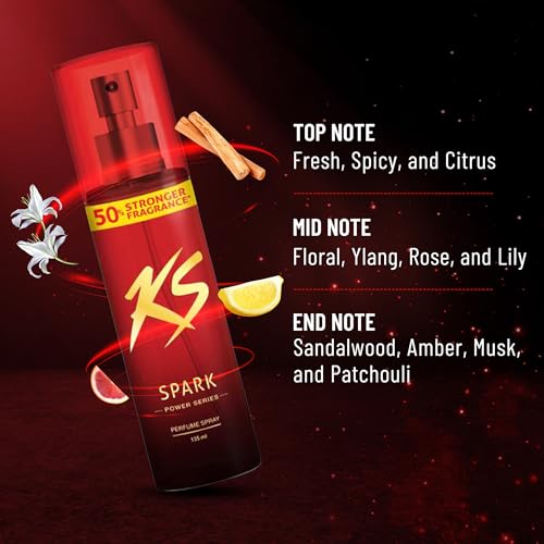 Image of KamaSutra Spark Power Series Perfume Spray for Men Combo Pack (2 x 135ml) | Long-Lasting Premium Fragrance | Body Spray for Men | Strong Scent | Travel-Friendly Deodorant Spray