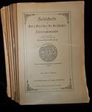  Konvolut: Zeitschrift des Harz-Vereins für Geschichte und Altertumskunde. 1934 Heft 1 + 2 (2x), 1936 Heft 1, 1939 Heft 1, 1940 Heft 1 (2x) 67. Jahrgang. Selbstverl. des Vereins, Wernigerode, 1934. zusammen 128 S. mit 13 Abb. u. 4 Tabellen im Text.,