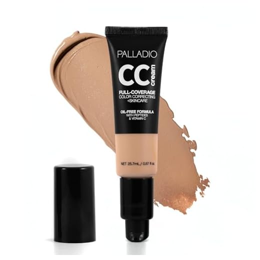 Palladio Full-Coverage Color Correction CC Cream, Tan 41N
