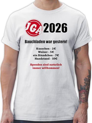 T-Shirt Herren - JGA Junggesellenabschied Männer - Aufgaben der Braut - Bezahlen - Bauchladen war...