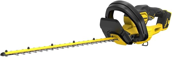 Taille-haie sans fil 18V, lame 55 cm double action en acier trempé, outil seul