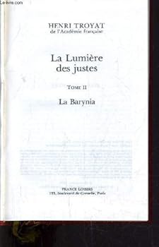 Hardcover La lumière des justes Tome 2 La Barynia Book