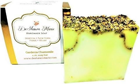 Gardenia Chamomile Soap, 4oz Soap Bar, Handmade Natural Vegan Glycerin Soap, Flower Soap