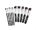 Dermatique Silver Makeup Brush Set, Beauty Blending, Face Powder, Blush Brushes Perfect for Use as Bronzer Brush, Concealer Brush, Contour Brush, Cosmetic Brush, Foundation Brush, etc. (8 pcs, Silver)