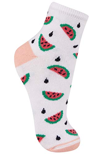 Kit com 3 Meias Cano Médio Desenhada, Trifil, Meninas, Multicolorido, 23-26