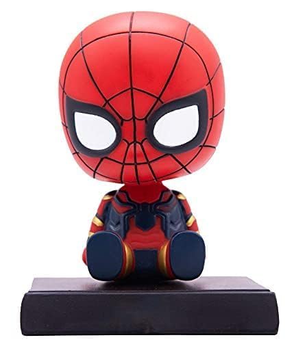 PITRESHWAR Super Hero Spiderman Action Figure Limited Edition,Comics Character|Avengerr Bobblehead with Mobile Holder for Car Dashboard,Office Desk&Study Table - Image 5 thumbnail
