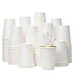 YEEHAW 12 oz 300 Pack Disposable Paper Coffee Cups, Bulk White Hot to Go Cups for Hot Coffee, Hot Liquid, Chocolate, Juice, Hot Beverage Drinkings, Ideal for Cafes, Bistros, Office and Family