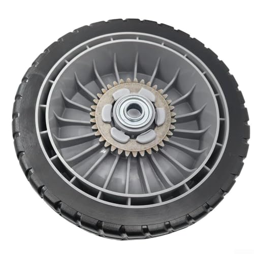 Roues de rechange pour tondeuse à gazon compatibles avec les modèles Honda HRR216, roues avant et arrière de 20,3 cm de diamètre, construction en caoutchouc plastique (roues arrière)
