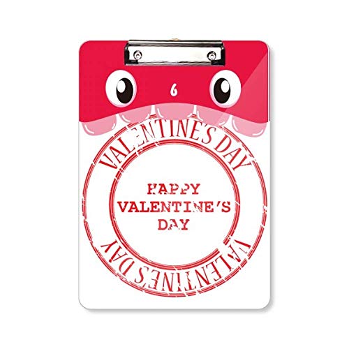 Porte-bloc Happy Valentine rouge A4 idée cadeau bureau Red Postmark
