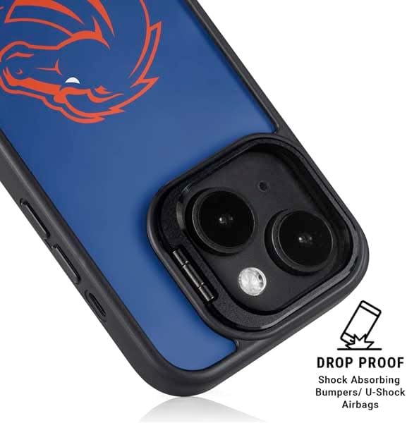 Skinit Kickstand Phone Case Compatible with iPhone 16 - Officially Licensed Boise State University Broncos Mascot Design