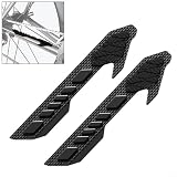 Protector de cadena de silicona para bicicletas de carretera, paquete de 2 protectores de cuadro (C)
