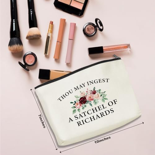 Funny Gifts Makeup Bag Humor Sarcastic Cosmetic Bag for Women Friend Coworker Bestie Sister Girl Teen Social Worker Leader Mom Teacher Therapist Saying Joke Graduation Birthday Christmas2