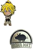 Seven Deadly Sins: Meliodas and Boar Hat Group Metal Pins
