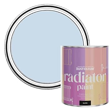 Rust-Oleum Blue Heat Resistant Radiator Paint in Gloss Finish - Blue Sky 750ml