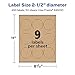 Avery Kraft Brown Round Labels, Sure Feed Technology, 2.5