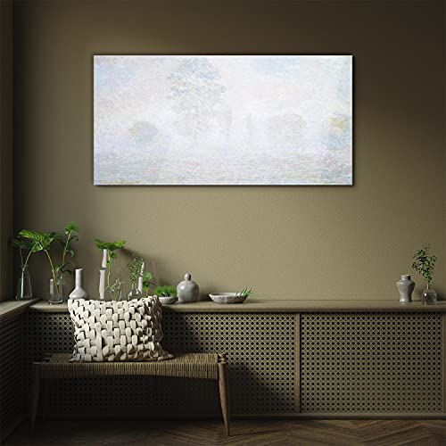 Photo sur verre arbres dans le brouillard tableau mural 100x50 - 3