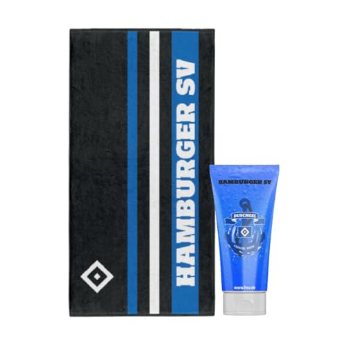 Hamburger SV HSV Duschtuch 70x140cm + HSV Duschgel Bade Set Fanartikel