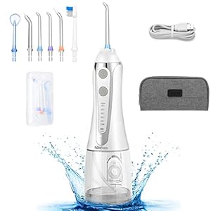 Waterflosser voor tanden-H2ofloss draadloze orale irrigator, IPX7 waterdichte watertandheelkundige pick tandenreiniger, USB oplaadbaar voor 30 dagen gebruik thuis/op reis