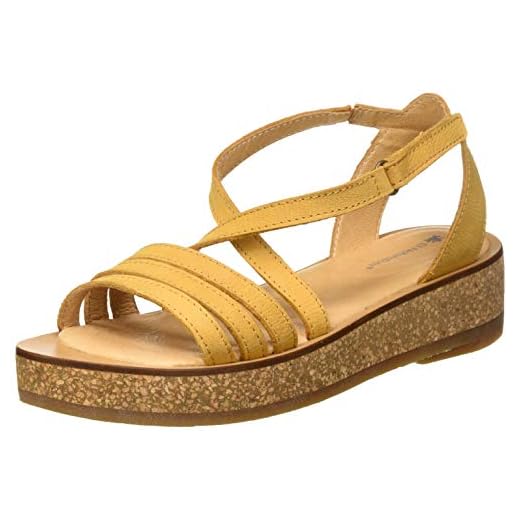 El Naturalista Tülbend, Sandalias con Punta Abierta para Mujer, Amarillo (Curry Curry), 40 EU