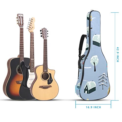 Housse pour guitare acoustique avec rembourrage épais 1 cm, Multicolore 08, 42.9×16.9×4.7 in, Organiseur de sac - Les Beatles, Paul McCartney, John Lennon, RIngo Starr, George Harrison Housse pour guitare acoustique avec rembourrage épais 1 cm, Multicolore 08, 42.9x16.9x4.7 in, Organiseur de sac – Image 6