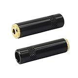 PNGKNYOCN 3.5mm 3 polos estéreo TRS hembra Socket reparación auriculares 1/8 tipo soldadura DIY conector de cable de audio (2 unidades)