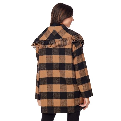 Mud Pie Women Hartford Fringe Coat2