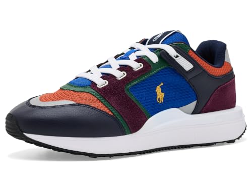 Image of POLO RALPH LAUREN Train 89 Suede & Oxford Sneakers