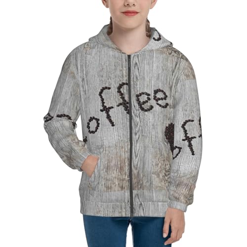 Coffee Is Always A Good Idea Kid Hoodies Boys Zip Up Sweatshirts Girls Pullover with Pocket3