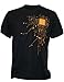 SODAtees COMPUTER Chip CPU CORE HEART Men's T-Shirt Geek NERD - Black - Medium