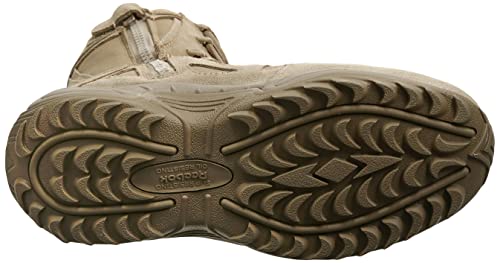 Reebok Mens Rapid Response Rb Safety Toe 8" Stealth With Side Zipper Industrial Construction Boot, Desert Tan, 11 Us #TOP4