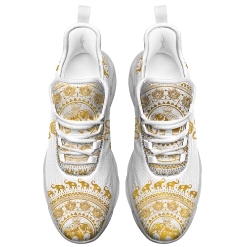 Elephant Shoes Mandala Sneakers Running Walking Tennis Shoes for Men Women3