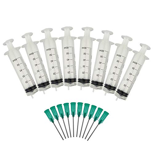seringue plastique 1 PCS 50ml Seringue avec 1 PCS 18G 1.2-38mm Blunt Tip Aiguilles pour expériences, (50ml) Cover