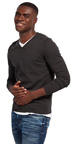 Tom Tailor 30228810910 suéter, Gris (Black Grey Melange 2572), Small para Hombre