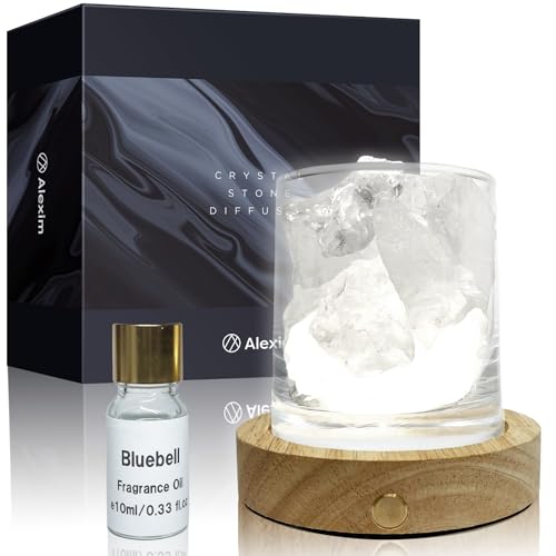 Alexim アロマストーン ロッククリスタル LED台座セット