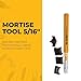 FastCat Mortise Tool with 10 Accents for Greene and Greene Look - Great Tool for Woodworking Professionals and Home Improvement - 5/16