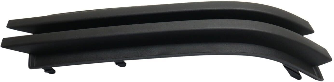 DAT AUTO PARTS Front Right Passenger Side Fog Light Lamp Hole Cover Grille Trim Molding Bumper Insert Replacement for 2008 2009 2010 Dodge Grand Caravan Black Textured Plastic CH2599104 5113146AA