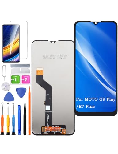HLYGZX Pantalla de repuesto para Motorola Moto G9 Play / E7 Plus, pantalla LCD, XT2083 XT2081, pantalla táctil, digitalizador, kit de piezas de reparación