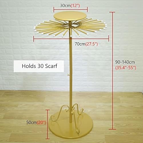 Support de cintre d'écharpe rotatif pour dressing et magasin