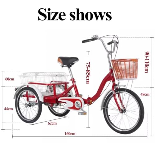 Triciclo Plegable 20 Pulgadas para Adultos miniatura 7
