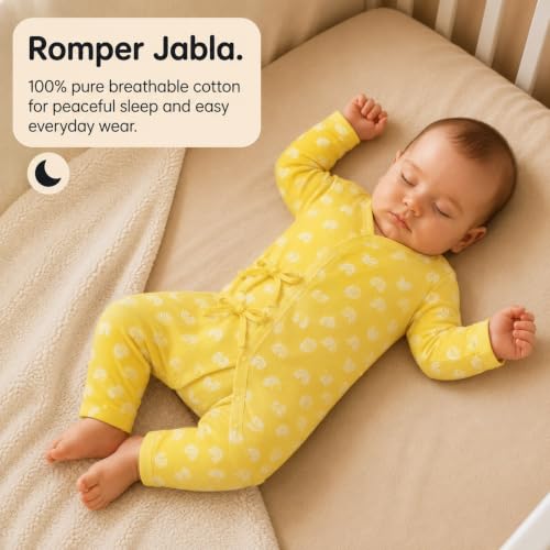 Image of The Mom Store Baby Romper Jabla Style Combo For Boys And Girls | Cotton | Soft Infant Bodysuit | Trendy Stylish Sleepwear For Newborn Baby | Printed | Unisex Comfortable Everyday Baby Wear