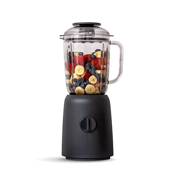 IRIS USA 3-Speed High-Power Professional-grade Countertop & Kitchen Blender - 50 oz Tritan Jar, Titanium-Coated Stainless Steel -Blades, Charcoal Black -for Smoothies, Frozen Drinks, Protein Shakes IRIS USA 3-Speed High-Power Professional-grade Countertop & Kitchen Blender - 50 oz Tritan Jar, Titanium-Coated Stainless Steel -Blades, Charcoal Black -for Smoothies, Frozen Drinks, Protein Shakes