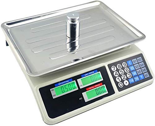 Báscula electrónica portátil capacidad 30kg con pantalla LCD miniatura 1